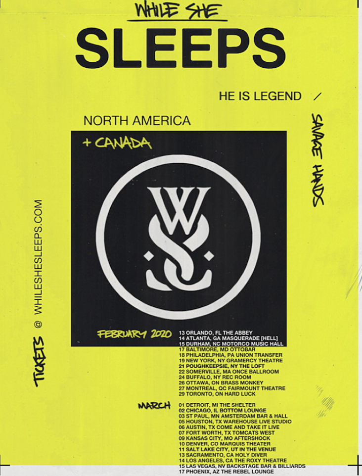 While She Sleeps First North American Headline Tour.