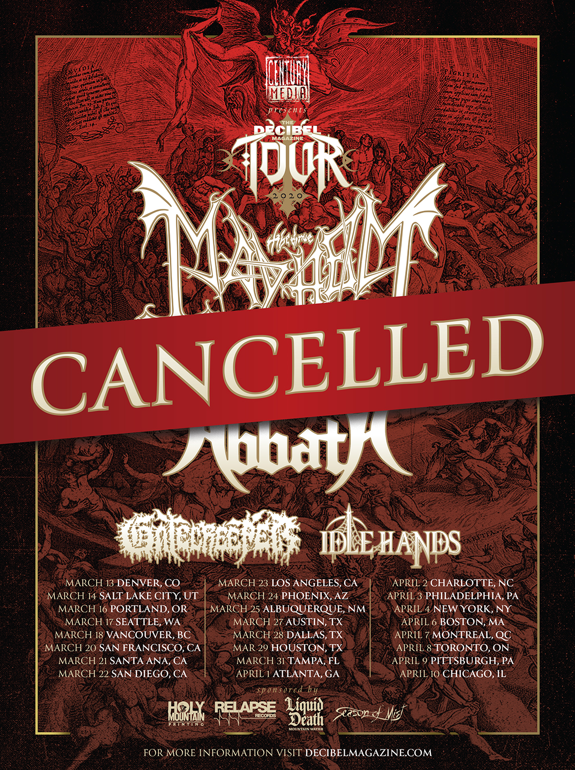 Help the bands during this difficult time.